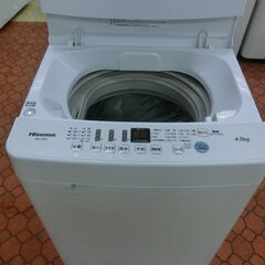 ID 193239　洗濯機4.5K　ハイセンス　２０２１年　HW-T45D