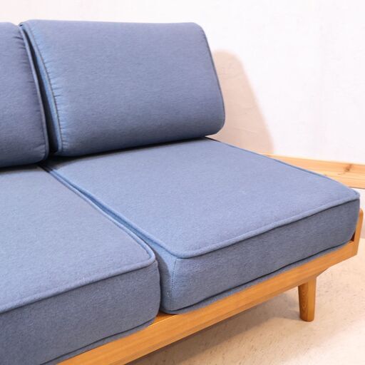 ソファ 2シーター unico ALBERO ウォールナット ブルー unico(ウニコ)の中でも人気のALBERO(アルベロ)シリーズ 2シーター