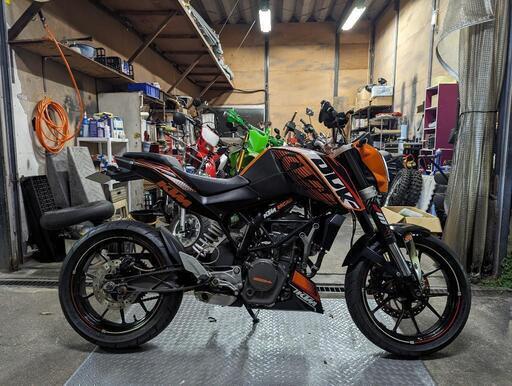 バイク　KTM デューク125 125CC　極上車両　かなりきれいです