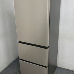 日立/HITACHI 冷蔵庫 375L 左開き 3ドア シャンパン R-V38KVL N 幅60cm 