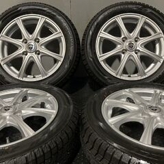 タイヤ未走行に近い【YOKOHAMA ice GUARD iG60 155/65R14】スタッドレス【ESTROSA 14インチ 4.5J4HPCD100+45】22年製 タント等　(MTP224)クレジットカード QRコード決済可能