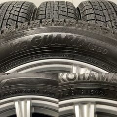 タイヤ未走行に近い【YOKOHAMA ice GUARD iG60 155/65R14】スタッドレス【ESTROSA 14インチ 4.5J4HPCD100+45】22年製 タント等　(MTP224)クレジットカード QRコード決済可能