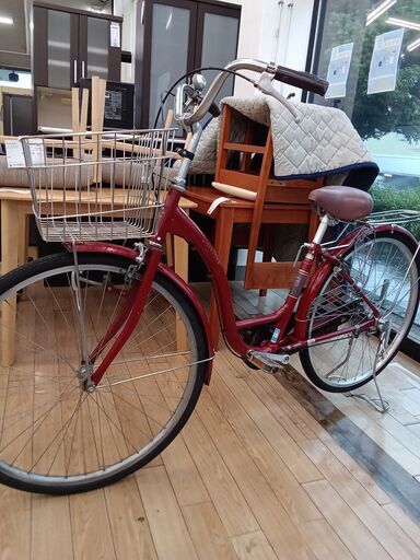 ★ジモティ割あり★  自転車 26インチ レッド クリーニング済み TK2408