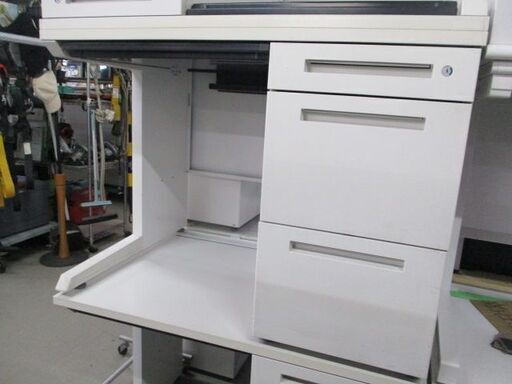 片袖机　幅1000mm 奥行700 高さ720mm　鍵付き　【引き取り限定】