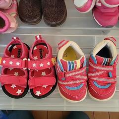 女の子スニーカー、靴、サンダル　14.0センチ子供用品
