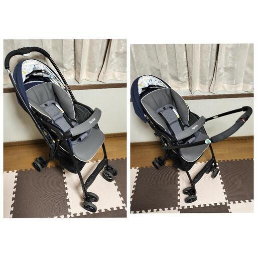 【ベビーカー】アップリカ aprica カルーンエアー レインドロップ ネイビー