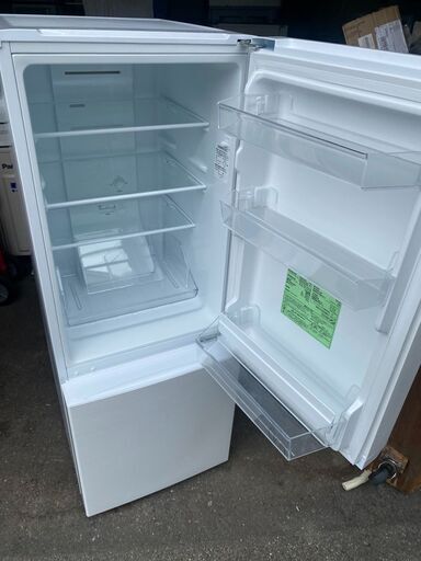 NO 189 北九州市内配送設置無料✨　2021年　冷蔵庫 157L 大容量 2ドア 新生活 コンパクト 右開き オフィス 単身 家族 一人暮らし おしゃれ ガンメタリック MAXZEN JR160ML01GM