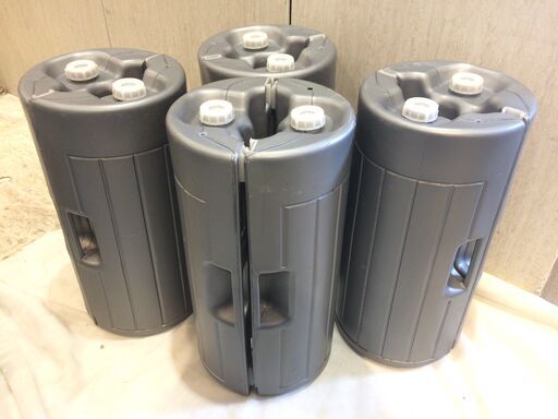 ☆284☆ニューベストウェイト テント用ウェイト 20kg 4個セット ウェイト 風対策 重り おもり テント重り　注水式　ウォーターウェイト