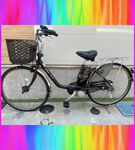 大容量8.9Ah！デジタル液晶！Panasonic　ビビ　26インチ　電動自転車　電動アシスト自転車  6216