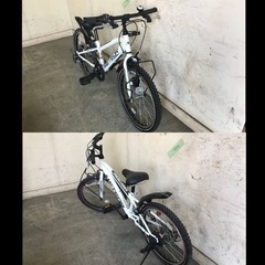 520★岐阜発　△METEOR STREET RIDING/子供用マウンテンバイク△20インチ/6段変速/ホワイト/走行確認/防犯有り/現状品　R5.11/9★y