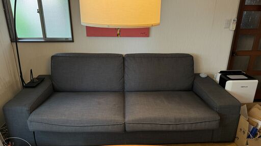 引っ越しのためIKEA KIVIK 3人掛けソファを販売中 - 鵠沼海岸引き取り可能