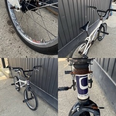 522□岐阜発　△BMX/自転車/CONTRAST/FL475/20インチ/ジャイロ/走行確認/ホイールメッキ剥がれあり/防犯有り/現状品　R6.4/3□