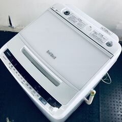 ID:sd25519 日立 HITACHI 洗濯機 一人暮らし 大きめ 中古 2019年製 全自動洗濯機 8.0kg ホワイト 送風 乾燥機能付き BW-V80E(W)  【リユース品：状態A】【送料無料】【設置費用無料】
