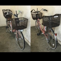 525★岐阜発　△Panasonic/パナソニック/ALEX/自転車△シナモンJP△24インチ/走行確認/傷汚れ有り/鍵付き/防犯有り/現状品　R5.7/28★