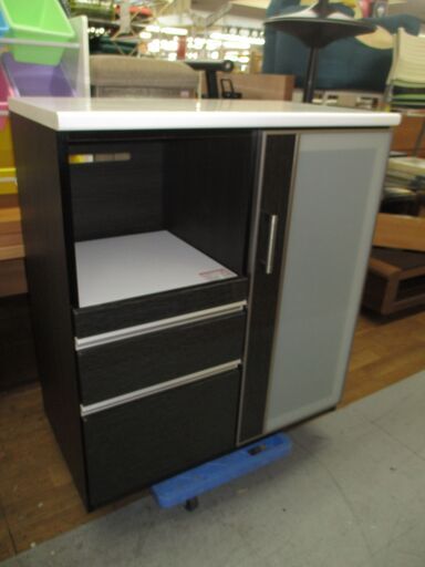 R211 NITORI キッチンカウンターボスティア 90BK 幅90cm Used