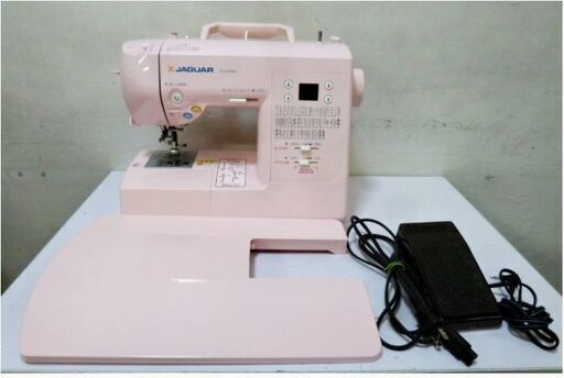 ジャガー　卓上コンピューターミシン　CD-2203MP　動作良好　フットコントローラー付き　YC-485EC　ワイドテーブル付き　JAGUAR