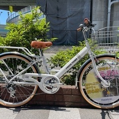 🔶新車🔶子供自転車 女の子 メーカーマルイシ SHIMANO/外装6段変速 LED  