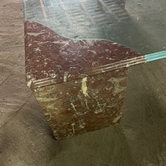 高級大理石ガラステーブル