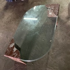 高級大理石ガラステーブル