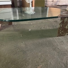 高級大理石ガラステーブル