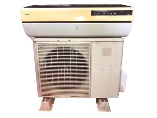 SHARP シャープ セパレート形 ルームエアコン 2008年製 AY-W28SV-W 空冷式 冷暖房兼用 10畳用 中古 稼動品 現状品 室内外機 リモコン無し