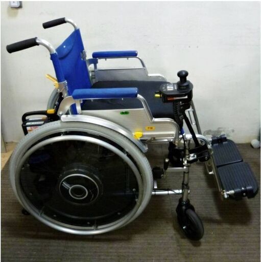 ①YAMAHA　電動車椅子　動作良好 介護用品　車椅子用クッション付き(VARILITE)　取扱説明書付き　バッテリー・充電器付き　ヤマハ