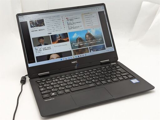 激安 軽量 中古美品 ノートパソコン 12.5型 NEC PC-VKT12HZG3 第7世代 i5 8GB 高速SSD 無線 Wi-Fi Bluetooth webカメラ Windows11