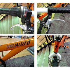 スペシャライズド 20インチ マウンテンバイク 子供用自転車 自家塗装 6段変速 スタンド付き オレンジ SPECIALIZED   西岡店