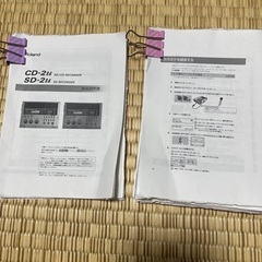 6月28日お値引きしました。ローランド　CD-2u ［SD/CD レコーダー］