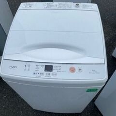 NO 202 🌈福岡市内配送設置無料✨🌈 2021年　7.0㎏全自動洗濯機AQW-H74 【ホワイト】