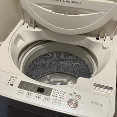 SHARP 洗濯機 4.5kg