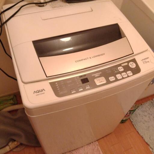 AQUA7.0kg2012家電 生活家電 洗濯機