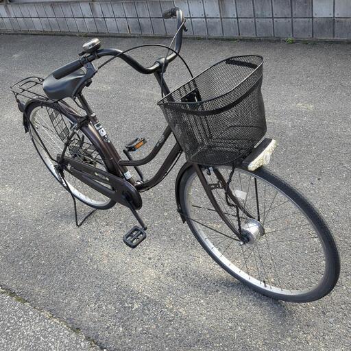 決定しました。26インチ LEDオートライト 焦げ茶 自転車