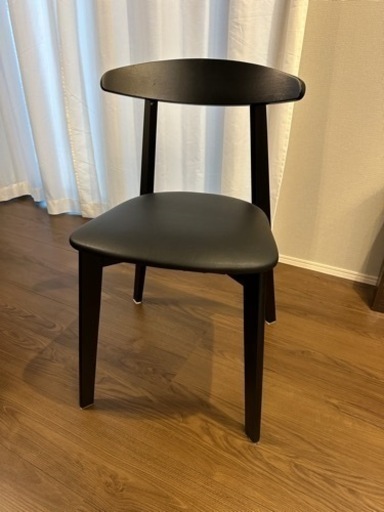 IKEA イケア HANSOLA/ハンソーラ 4脚セット　チェア ブラック　ダイニングチェア 椅子