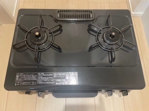 パロマ ガスコンロ 2口 LPガス用　+テーブル