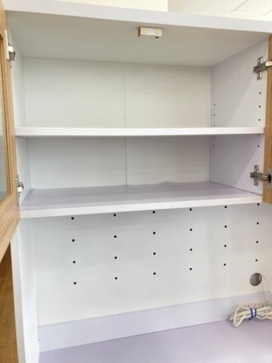 ☆ジモティ割あり☆ レンジ台 ベージュ H90.5×D44.5×W144 クリーニング