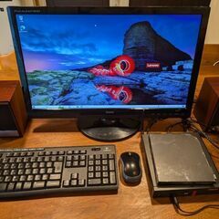 Lenovo M75q-1 Tiny 液晶モニタ等周辺機器一式 超小型パソコン