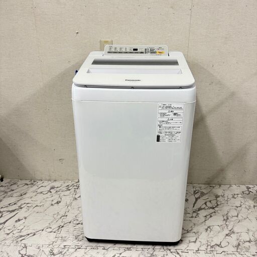 18317  Panasonic 一人暮らし洗濯機 ガラストップ 2018年製 7Kg ◆大阪市内・東大阪市他 6,000円以上ご購入で無料配達いたします！◆ ※京都・高槻・枚方方面◆神戸・西宮・尼崎方面◆生駒方面、大阪南部方面　それぞれ条件付き無料配送あり！