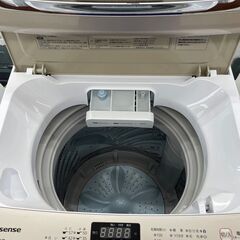 ★ジモティ割あり★ Hisense 洗濯機 7.5kg 21年製 動作確認／クリーニング済み TJ6601