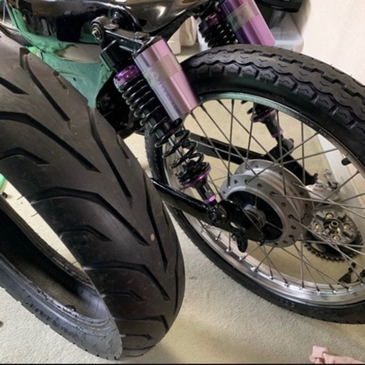 スーパーカブ 太足用 ワイドリム アルミリム 鉄リム 2本セット カブを