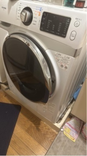 アイリスオーヤマ HD71-W/S 7.5kgのドラム式洗濯機