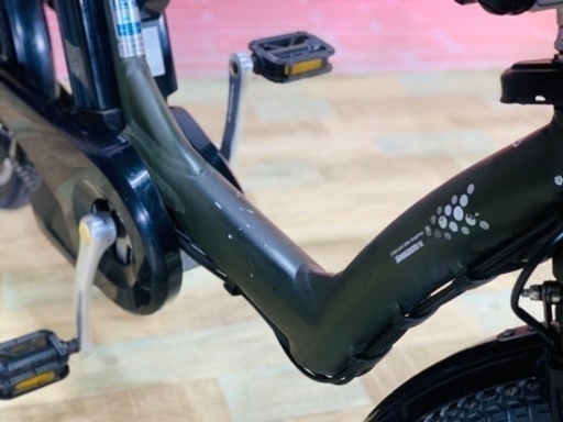 2025，新作 前子供乗せ電動自転車 BS Angelino カーキ 3人乗り対応 39 前