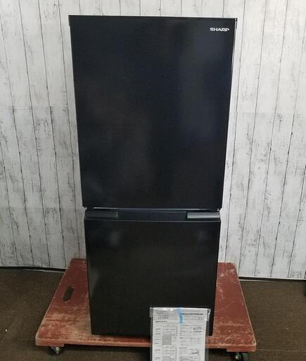 【極上品】2022年製 SHARP シャープ 2ドア ノンフロン冷凍冷蔵庫 SJ-15E2-B ブラック つけかえどっちもドア 152L\n