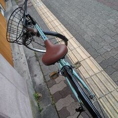 CARG[カーグ]SMART(スマート)26吋 ファッションシティサイクル シングル/LEDオート/マットグリーン