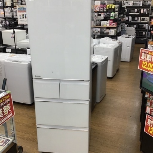 #F-40【ご来店頂ける方限定】MITUBISHIの5ドア冷凍冷蔵庫です