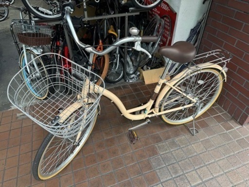 ★美品★24インチ　内装３段変速　ダイナモLEDライト　ベージュ色