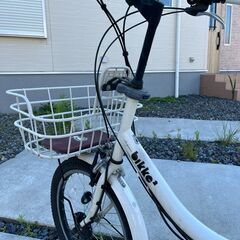 ブリヂストン ビッケ2 白 後ろチャイルドシート 電動アシスト自転車