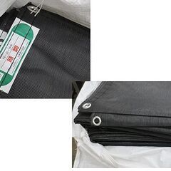未使用保管品 1.8M×7.2M メッシュシート 10枚入 飛散防止 ブラック 足場 解体 塗装 札幌 北20条店