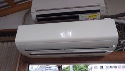 【リサイクルサービス八光】2021年製　霧ヶ峰　エアコン MSZ-BKR5621S-W [おもに18畳用 /200V]