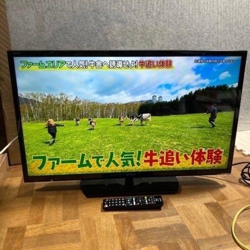 【お値下げ‼️】リモコン付きSHARPの32型液晶テレビ